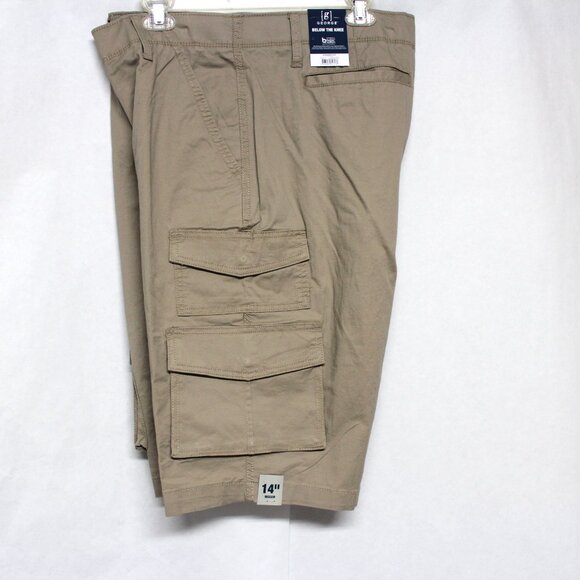 NWT George Men’s Stone Wash Below the Knee Messenger Or Cargo Style Shorts - Picture 3 of 13